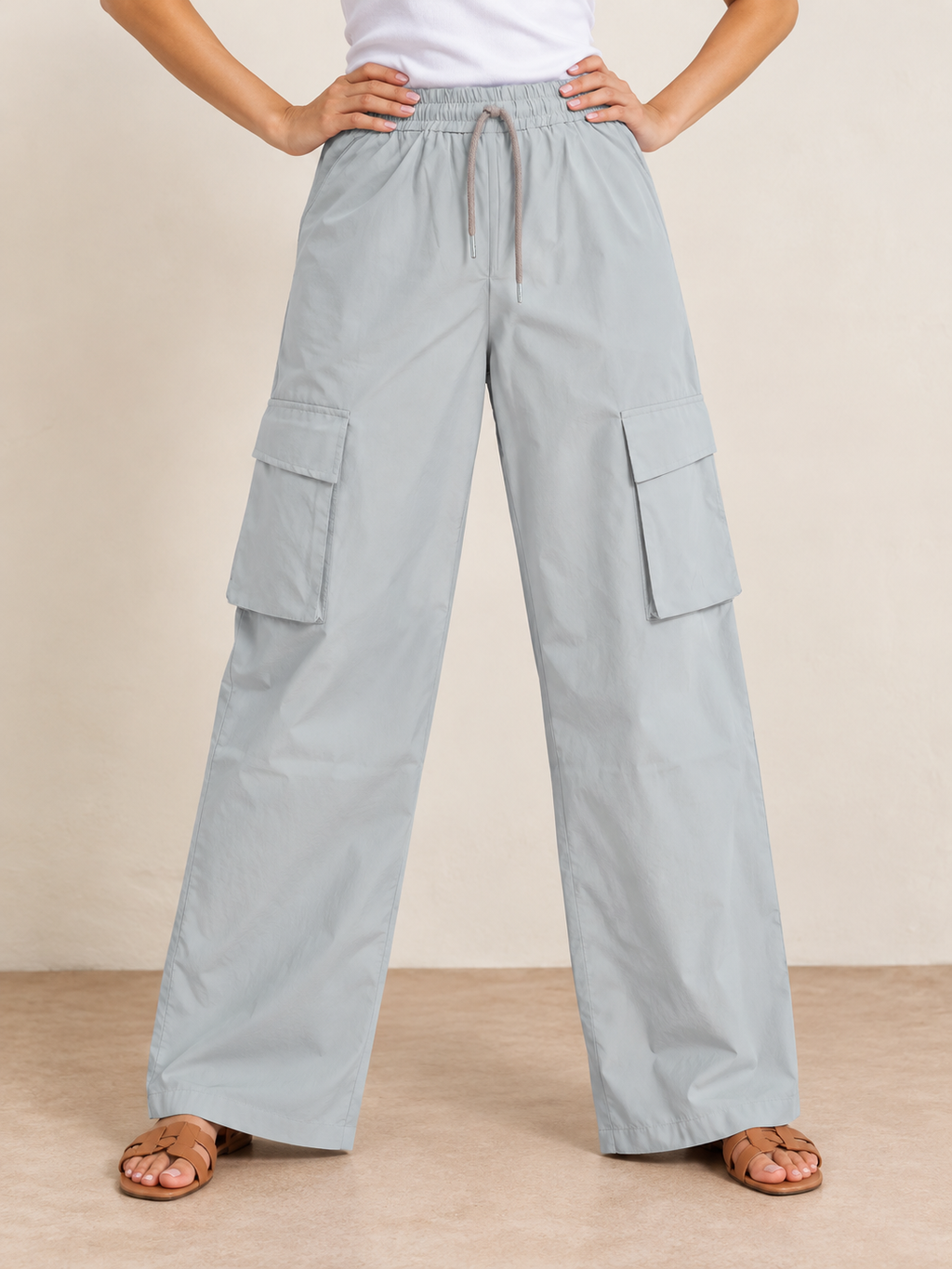 Relaxed Wide-Leg Cargo Pants | Miss Kapachi