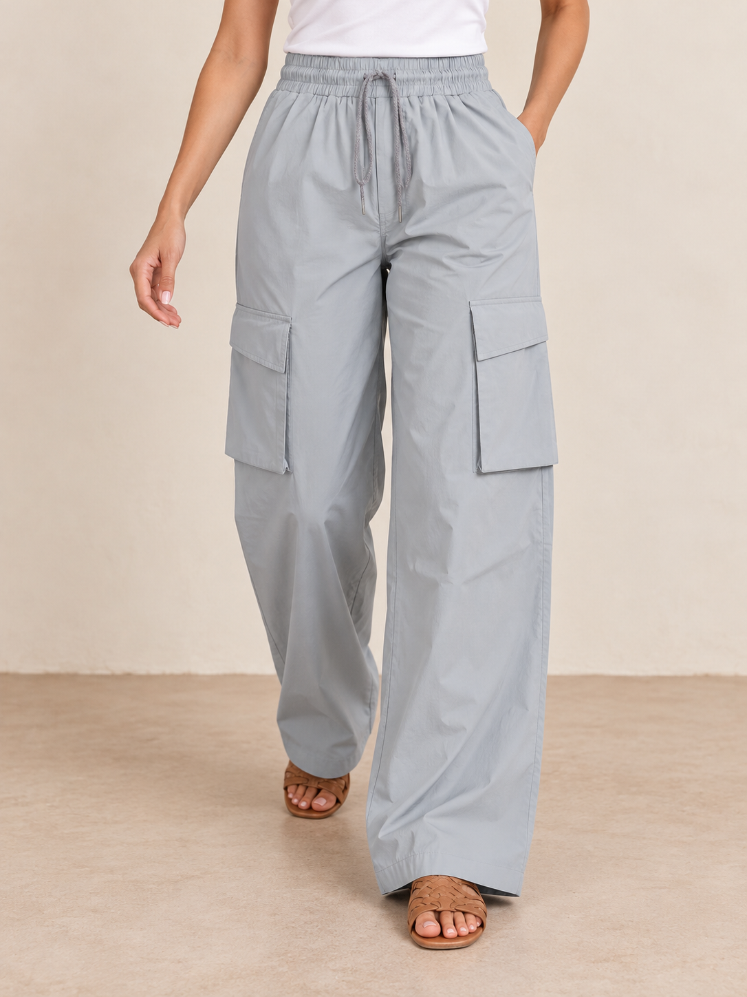 Relaxed Wide-Leg Cargo Pants | Miss Kapachi