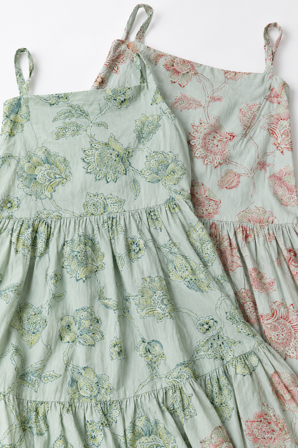 Women's Floral Print Strappy Tiered Maxi Dress | Miss Kapachi