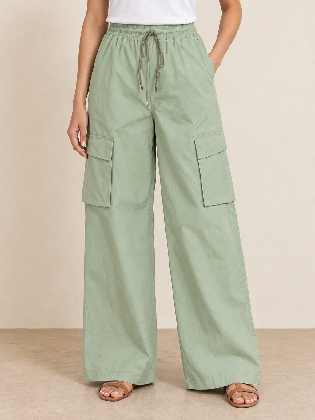 Relaxed Wide-Leg Cargo Pants | Miss Kapachi