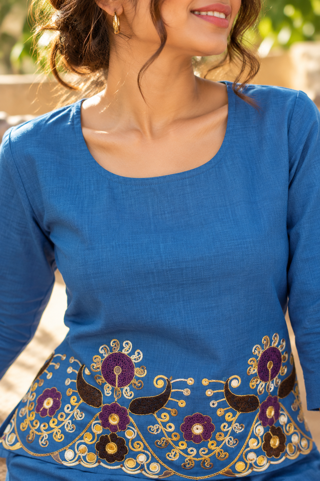 Women's Embroidered Kurti & Palazzo Co-ord Set | Miss Kapachi