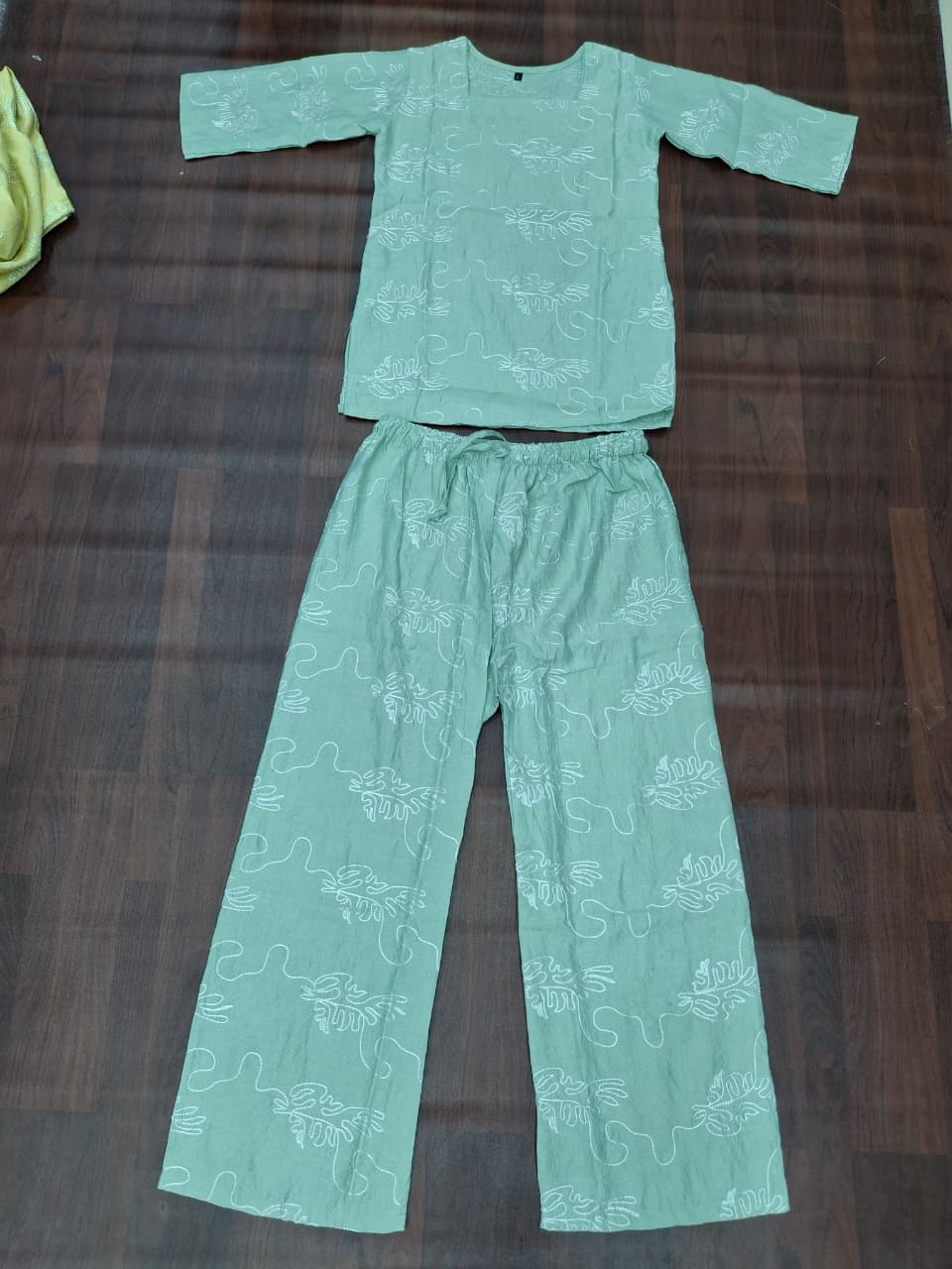 Textured Co-ord Set Mint Leaf Whisper Co-ord Set | Miss Kapachi