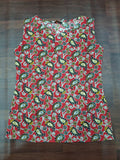 Print Sleeveless Kurti Scarlet Paisley Sleeveless A-Line Kurti | Miss Kapachi