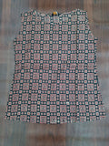 Ajrakh Geometric Block Print Sleeveless Top | Round Neck Women's Top | Miss Kapachi