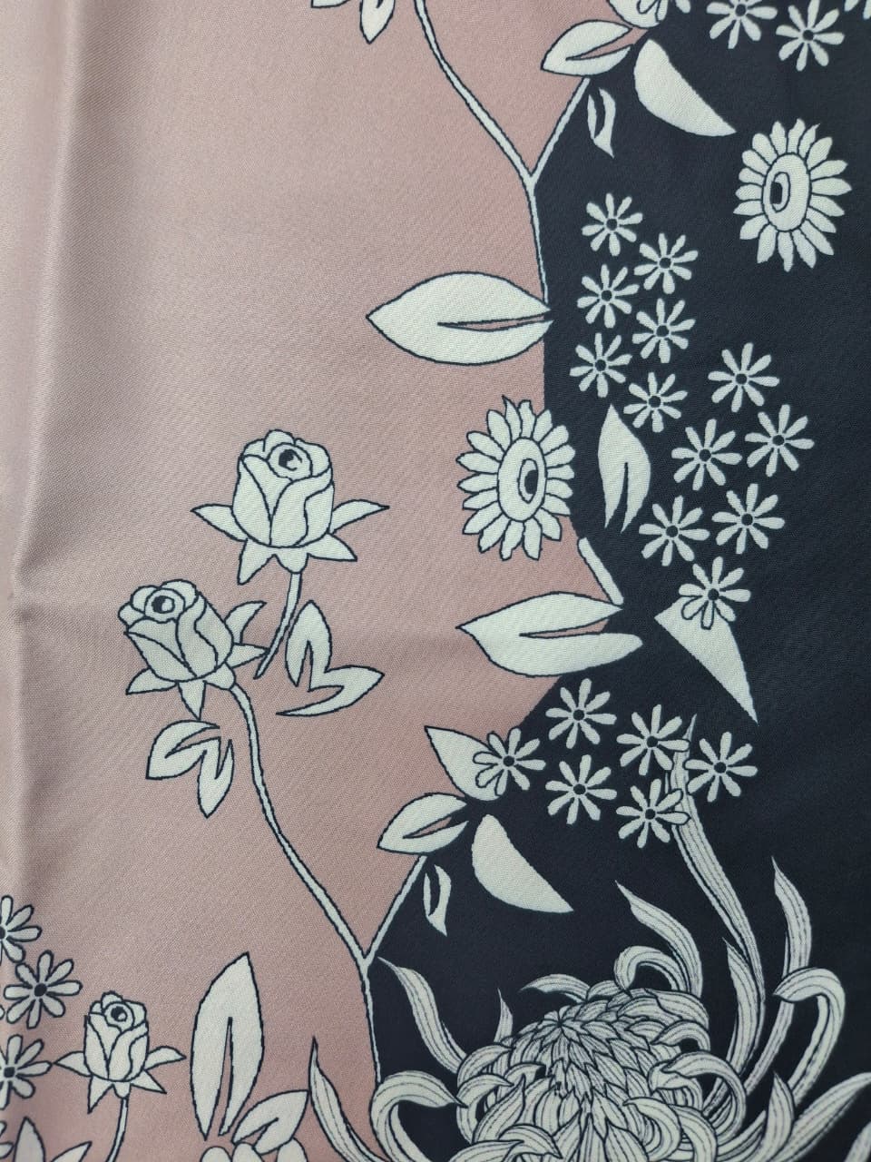 Blush Pink & Charcoal Chrysanthemum Butterfly Print Ethnic Co-Ord Set | Miss Kapachi