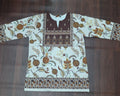 Cream & Maroon Hasta Mudra Hand Motif Ethnic Print Full Sleeve Kurti | Miss Kapachi