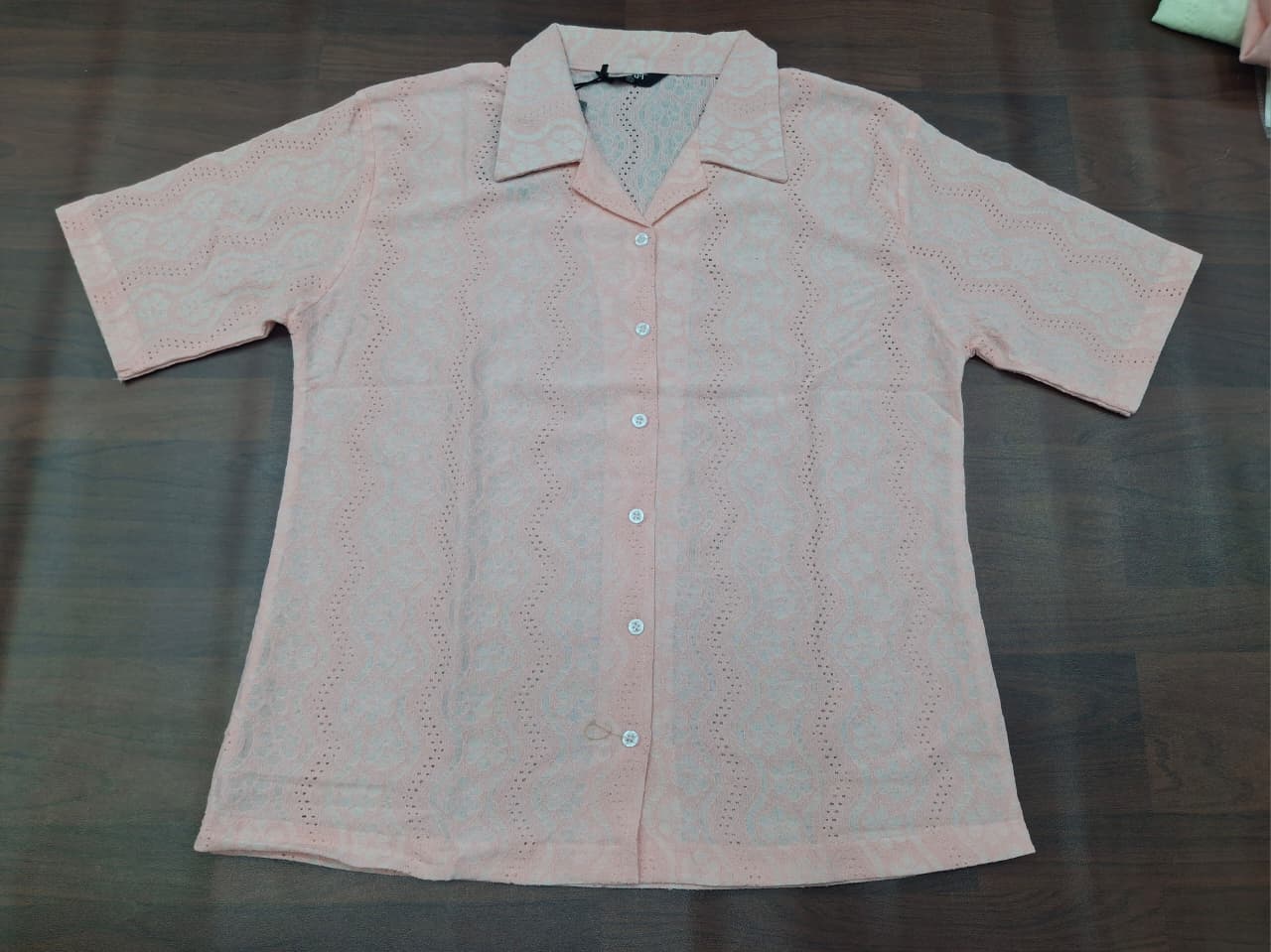 Floral Lace Button-Down Shirt Sleeve Shirt | Zero+1