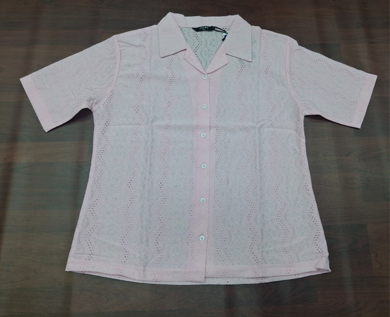 Floral Lace Button-Down Shirt Sleeve Shirt | Zero+1