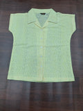 Floral Lace Button-Down Short Sleeve Shirt | Miss Kapachi