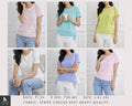 Pastel Knit Top | Side Drawstring Round Neck Women's Casual T-Shirt Top  | Miss Kapachi