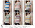 Stripe Knit T-Shirt | Karara Knits Patta Women's Casual Striped Top | Miss Kapachi