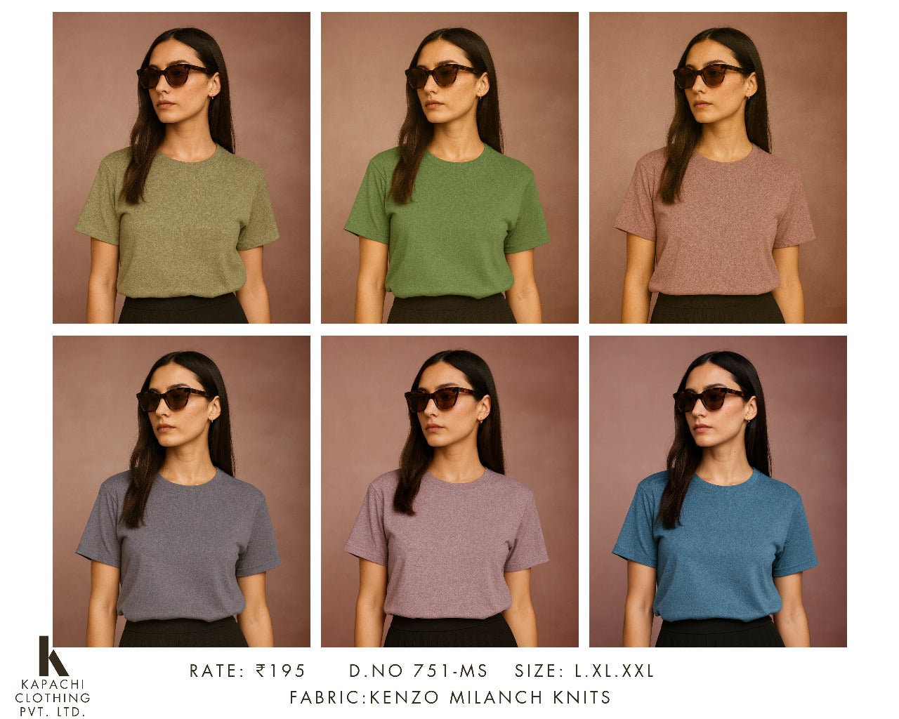 Melange Knit Crew Neck Relaxed Fit T-Shirt | Everyday Essential | | Zero+1