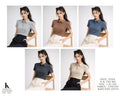 Ribbed Polo Collar Fitted Knit Top | Smart Casual | Short Sleeve | Zero+1