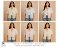 Striped Short-Sleeve Women's Shirt – 6 Colours | Rio V4 & Tencel | Sizes L–2XL | Zero+1