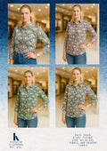 Satin Ogee Print Shirt | Zero+1