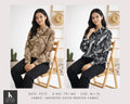 Abstract Print Satin Shirt – Full Sleeve | Imported Satin Fabric | Zero+1