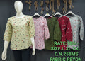 Rayon Floral Print Tunic Top for Women | Round Neck  | D.N. 258MS | Miss Kapachi