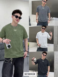 18002 Men's Oversized Washed Cotton T-Shirt – Simplo Edition | 4 Colours