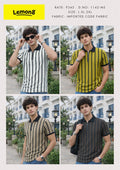 Men's Striped Zip Polo T-Shirt | Imported Code Fabric | 4 Colours | Lemon8