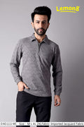 Men's Full Sleeve Half Zip Polo Collar Jacquard Sweatshirt | D.No 1111-MS | Lemon8