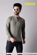 Men's Half Zip Jacquard Sweatshirt | Imported Jacquard Fabric | D.No 1110-MS | Lemon8