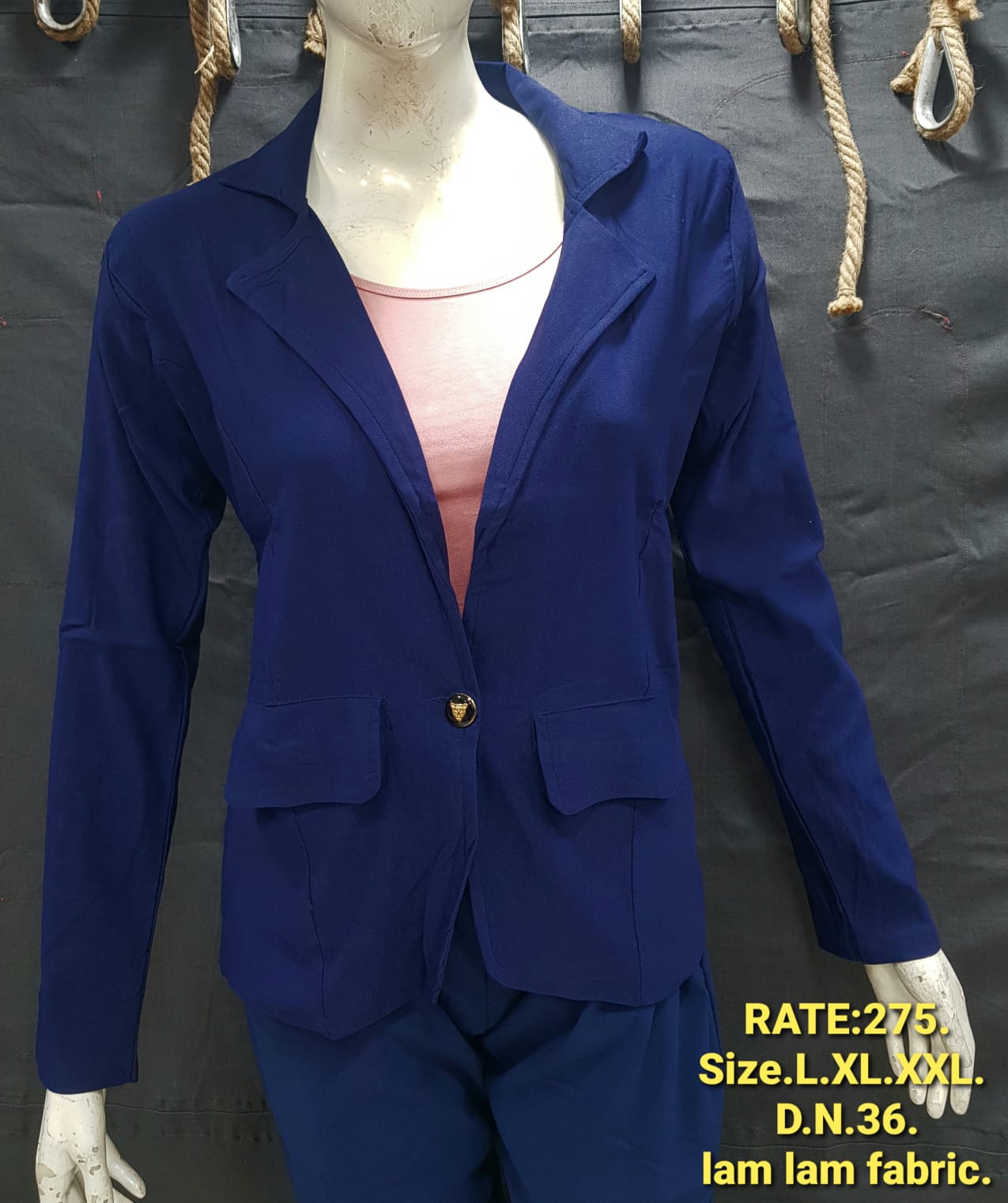 Women's Structured Blazer | Lam Lam Fabric | Sizes L-XL-XXL | Miss Kapachi