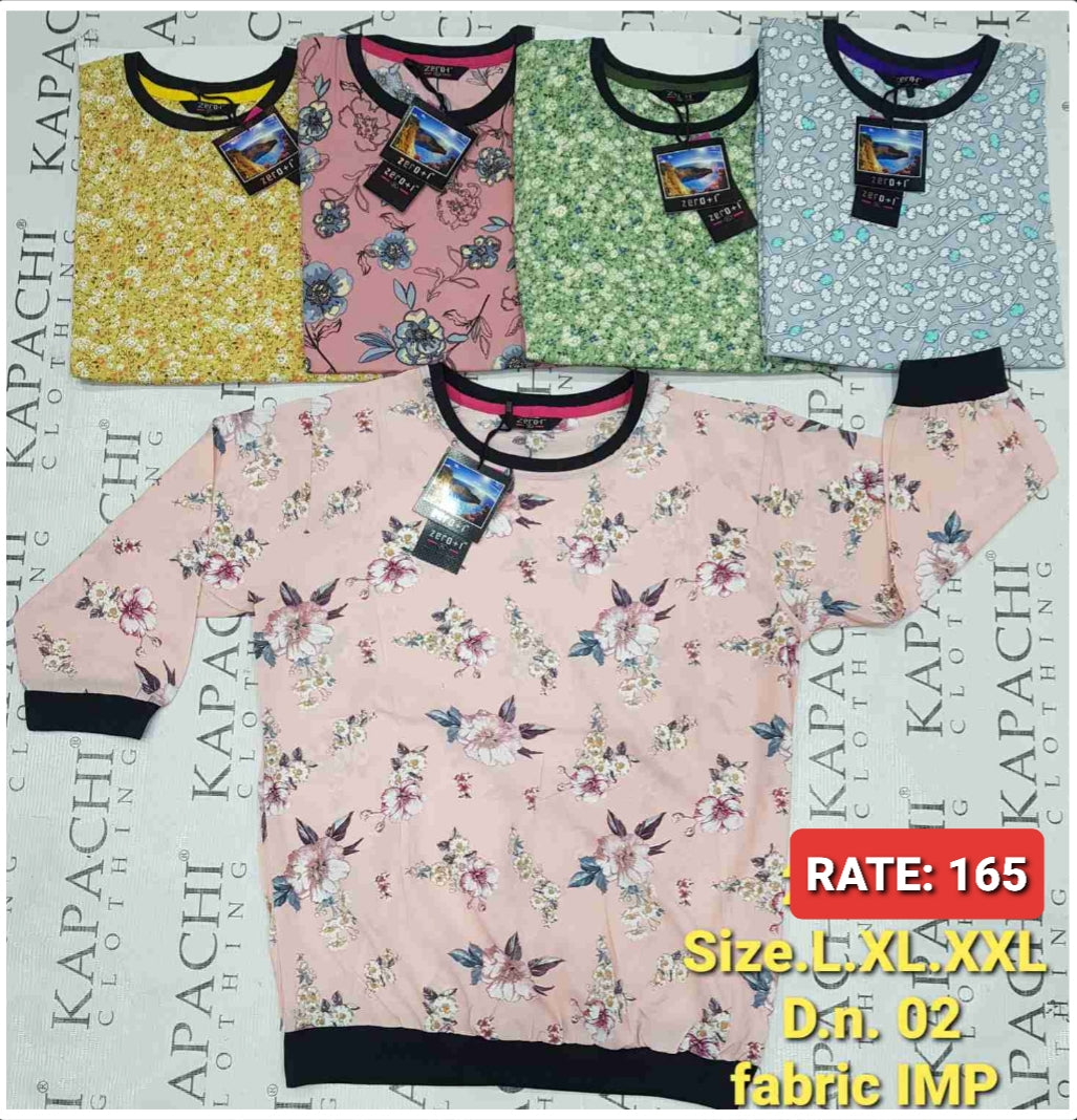 Floral Print Women's Top – Imported Fabric | Zero+1