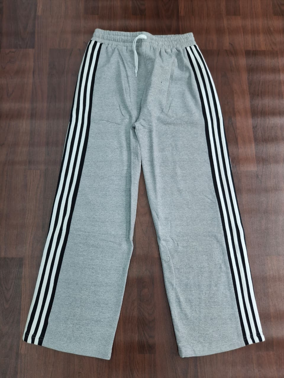 Triple Stripe Wide-Leg Track Pants | Drawstring Waist | Miss Kapachi
