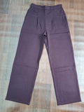Solid Wide-Leg Trousers | Elasticated High Waist | Side Pockets | Miss Kapachi
