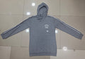 Los Angeles Graphic Stripe Sleeve Hoodie | Unisex Grey Melange Longline Sweatshirt | Zero+1