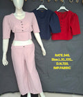 Women Solid Crop Top & Wide Leg Pants Co-ord Set – Imported Fabric | D.No. 720 |Miss Kapachi