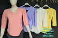 DN705 Women's V-Neck Ruched Top – IMP Fabric | 3/4 Sleeves | L XL XXL | Miss Kapachi