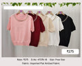 Pearl Neckline Knit Top | Imported Knitted Fabric | Free Size