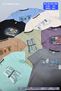 Purple Haze Men's Graphic Printed T-Shirt D.No. 217 - All Colour Variants Flat Lay