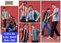Maniac Street Wear Men's Vertical Stripe Drop Shoulder T-Shirt D.No. 2640 - Additional Colour View 2