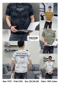 Acne Studios Stockholm 1996 AOP Print Oversized Round Neck T-Shirt D.No.1022 - Black Mustard Olive White - 2XL 3XL 4XL