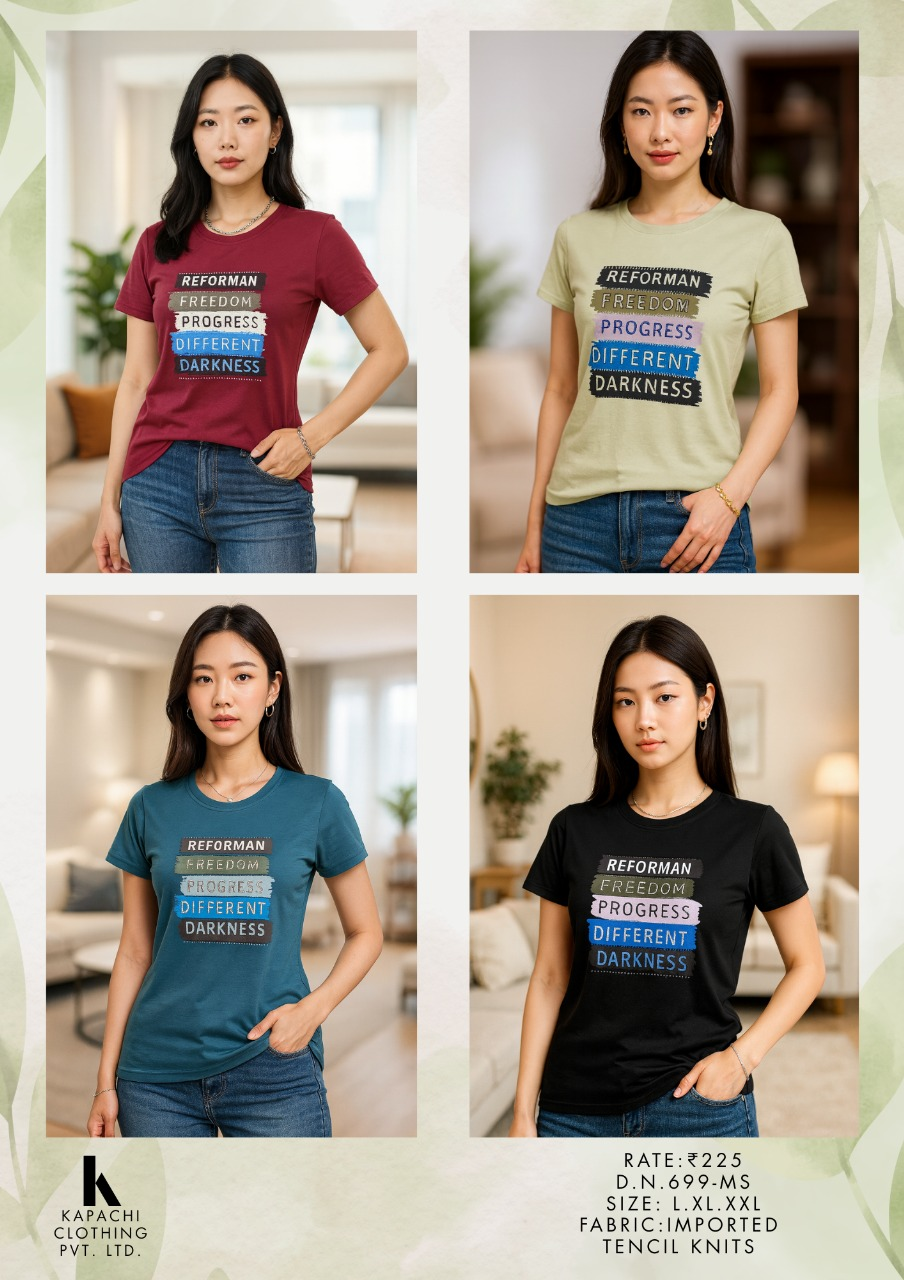 Reforman Graphic Print Women's T-Shirt – Tencil Knit Fabric  | Zero+1