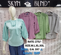 Schiffli Yoke Tie-Neck Imported Fabric Top D.N. 597 – Mint, Mauve, Sage Green, Grey – Kapachi Clothing