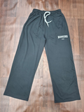 Olive Green Bonkers Graphic Wide-Leg Track Pants for Women - Kapachi Clothing