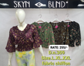 Floral Chiffon Ruffle Top D.N. 309 – Wine, Olive Green, Khaki, Dark Brown – Kapachi Clothing