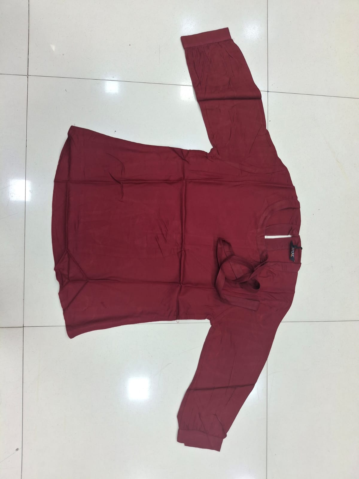 Maroon Quilted Puffer Jacket for Women – Full Zip Winter Padded Jacket – Kapachi Clothing