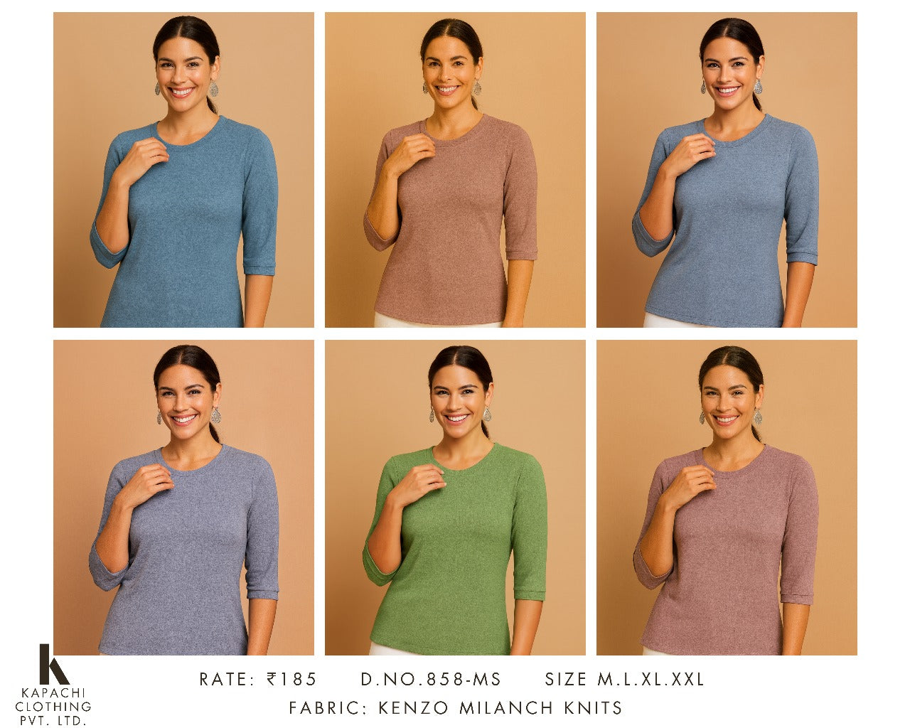 Kenzo Milanch Knit 3/4 Sleeve Top | Zero+1