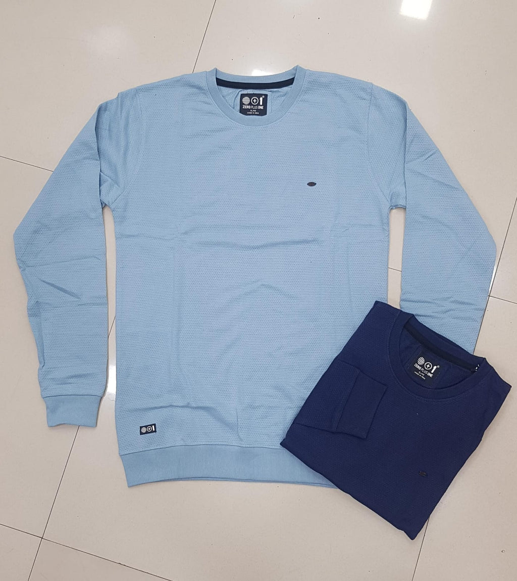 Men's Full Sleeve Sweatshirt Casual Wear | Imported Knitted Fabric | Zero+1